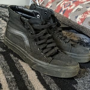 Vans Hi all black size 7